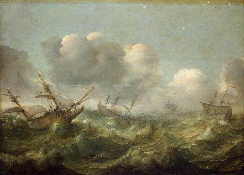 The painting Stormy Sea